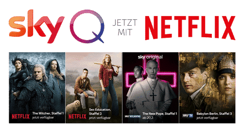 NETFLIX bei Sky - Kombi-Angebote: nur 7,50€ für NETFLIX bei Sky