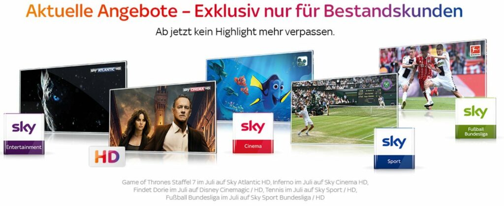 Sky Angebote Bestandskunden Sky Angebote Bestandskunden