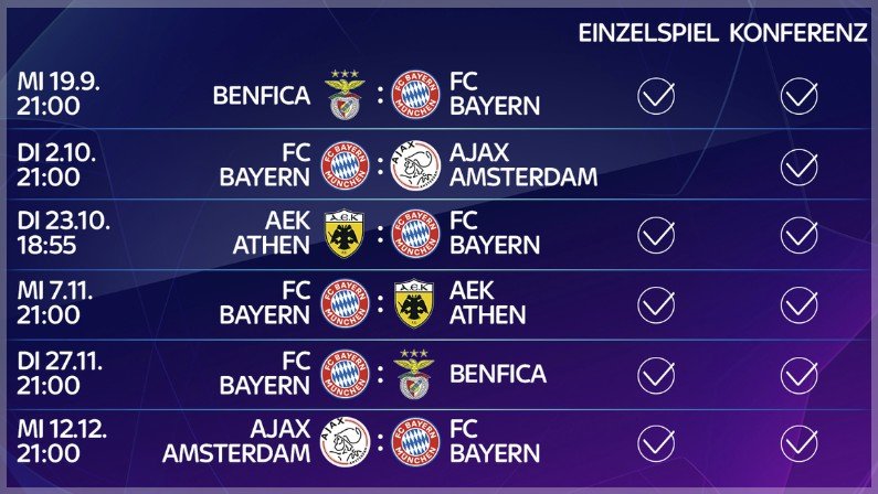Champions Leauge Spielplan Champions Leauge Spielplan