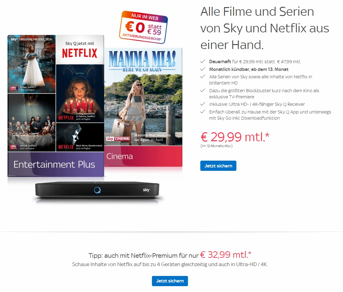 Sky Osterangebot 2020 Sky Osterangebot 2020