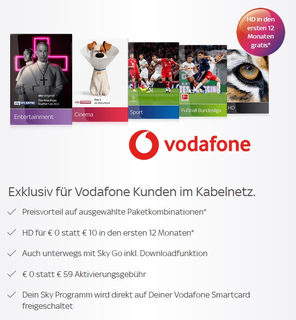 Vodafone Sky Kostenlos Vodafone Sky Kostenlos