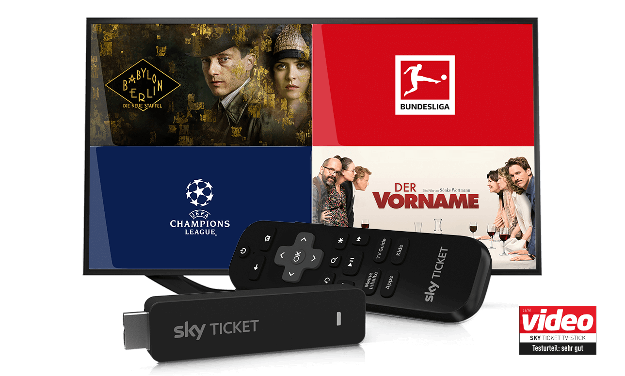 Sky Ticket TV Stick - INKLUSIVE mit Sky Ticket - ab 19,99€