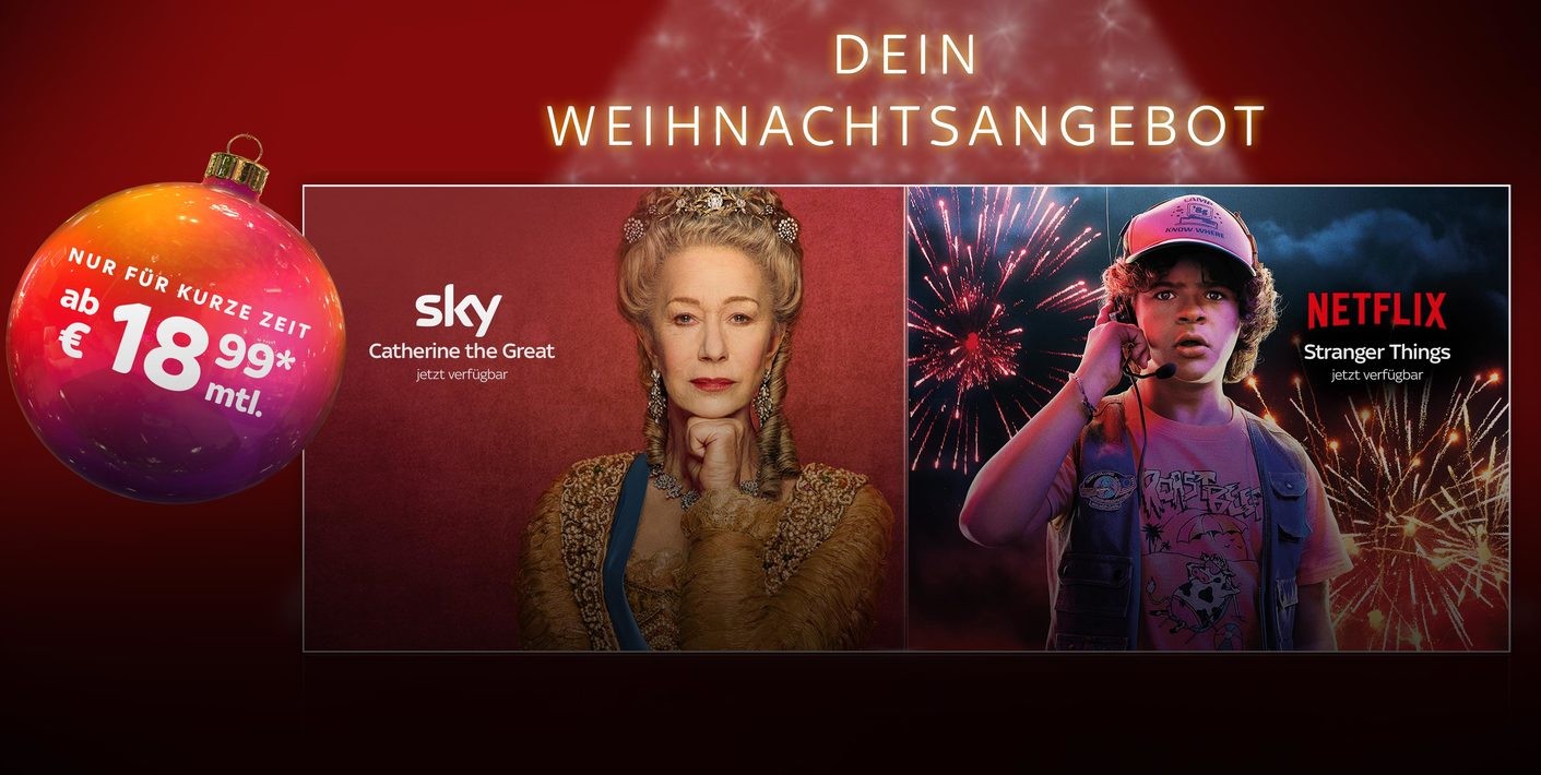 Sky Weihnachtsangebot Sky Weihnachtsangebot