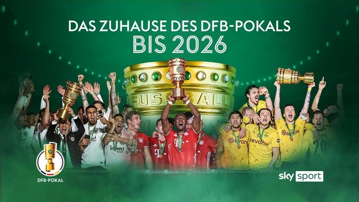 Alle Spiele des DFB-Pokals bis 2026 live bei Sky