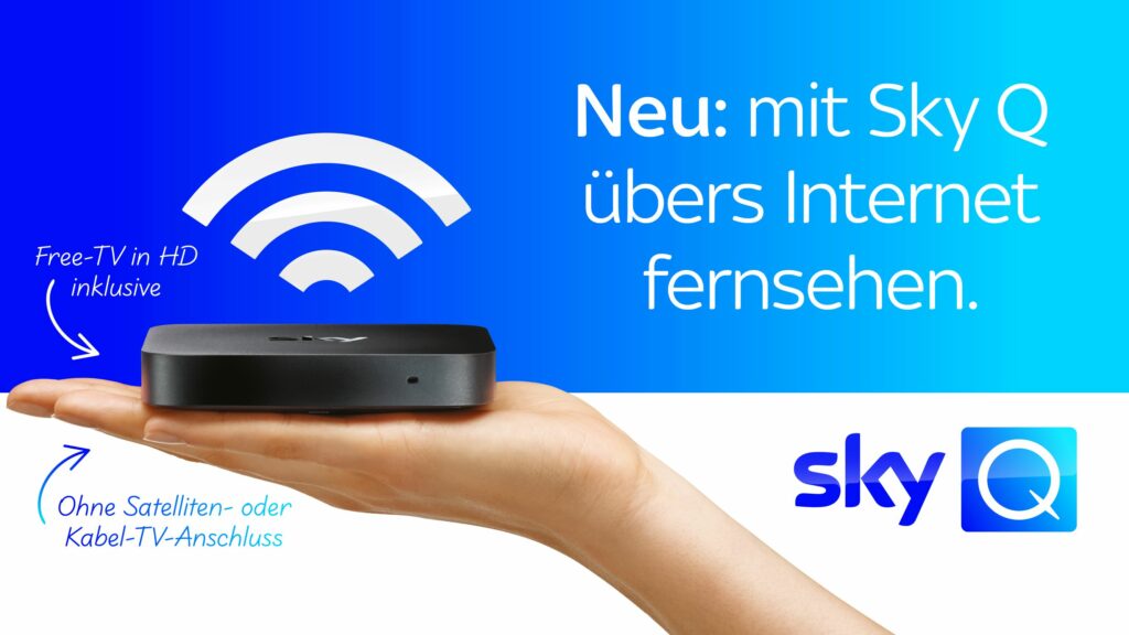 Sky Q ganz einfach über das Internet