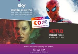 Sky Filme Angebote 🎬 JETZT: Sky Q Cinema 25€ mtl. inkl. Netflix (50% Rabatt!)