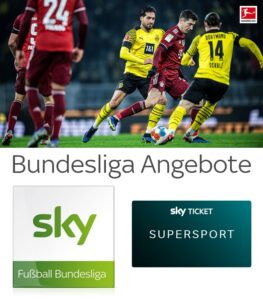 Sky Bundesliga Angebote 2022/23 – JETZT: 20,75€ Abo | 9,99€ Ticket