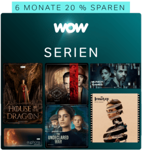 WOW Serien - ALLE Sky Serien ab 7,99€ mtl. mit WOW streamen (20% Rabatt)!
