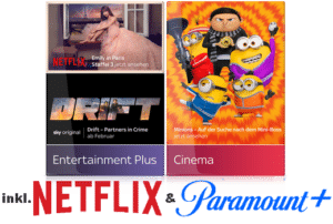 Sky Filme Angebote | JETZT: Sky Q Cinema 25€ mtl. inkl. Netflix & Paramount+  (102€ Rabatt!)
