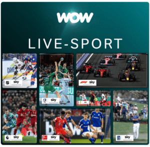 WOW Sport Angebot inkl. Bundesliga, Formel 1, 2. Liga, Premier League Live ⚽️ JETZT: Streaming-Abo ab 19,99€ mtl. (33% Rabatt)