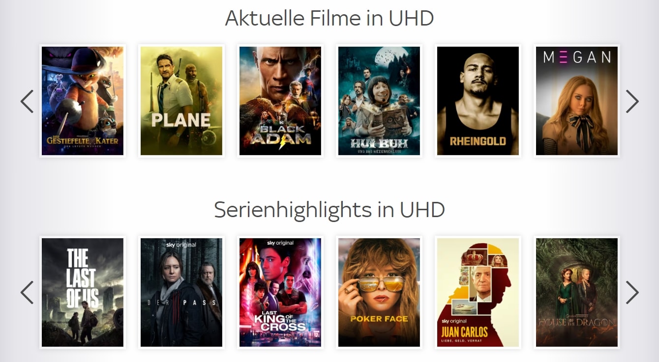 Sky UHD Angebote Dezember 2023