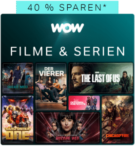 WOW Filme & Serien Angebot für 5,98€ mtl. (40% Rabatt)