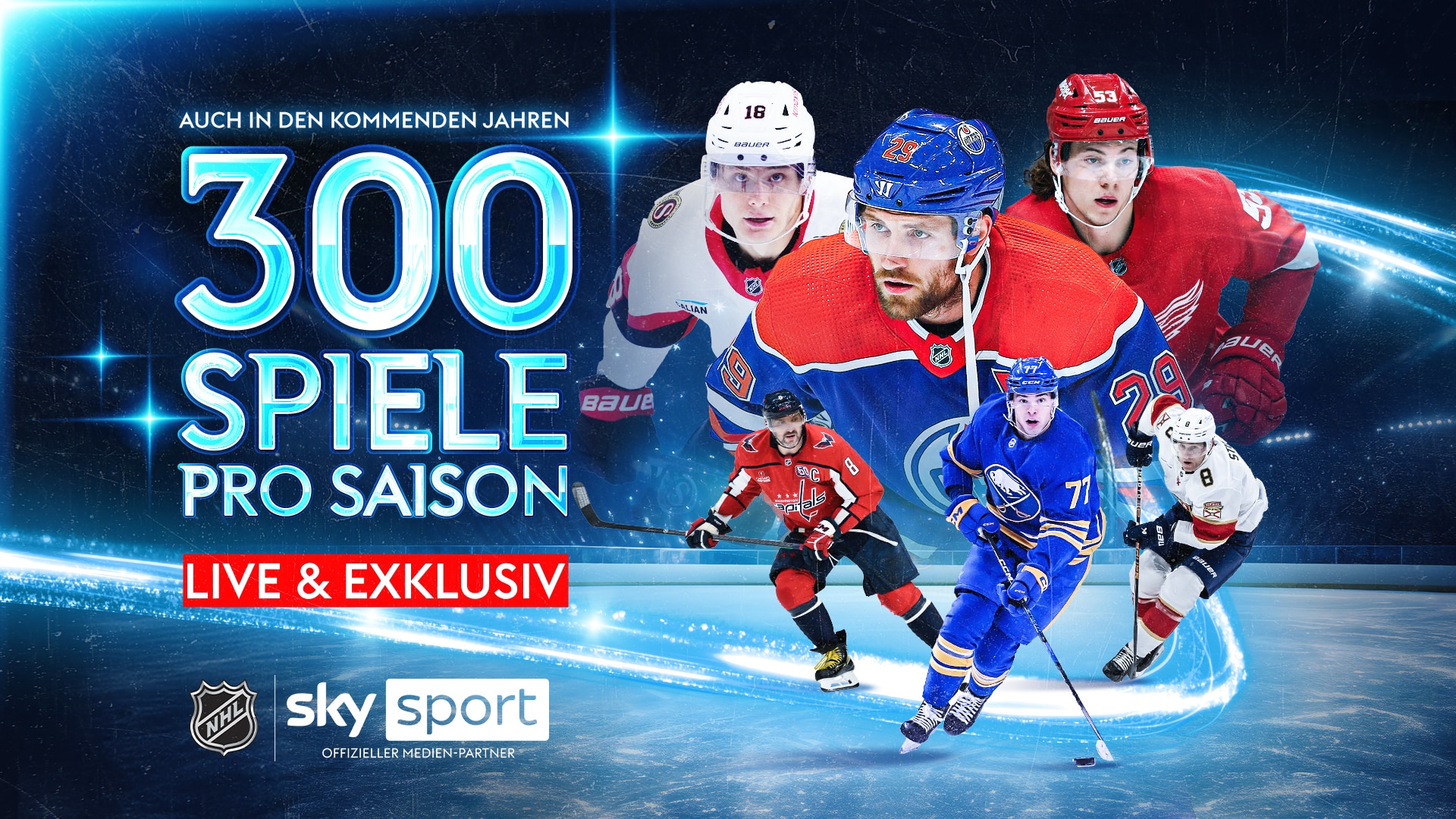 Die NHL langfristig live und exklusiv bei Sky Sport