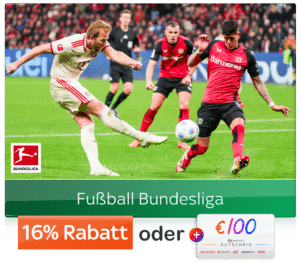 Sky Bundesliga Angebote ab 25€ für Sky Bundesliga / 100€ Gutschein
