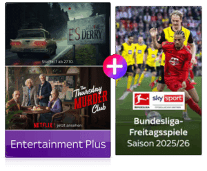NETFLIX bei Sky ab 14,99€ - Kombi-Angebot: NETFLIX bei Sky inklusive!