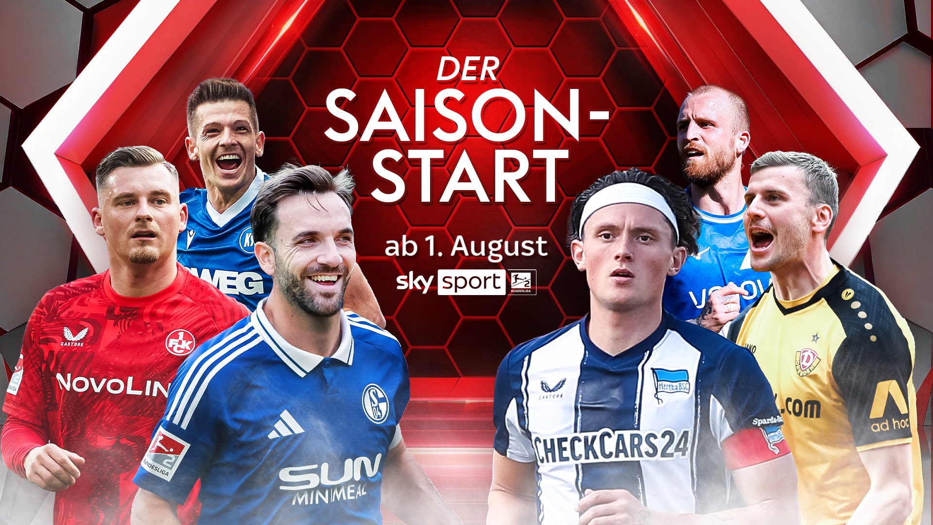 Die 2. Bundesliga 2025/26 ab Freitag live bei Sky Sport