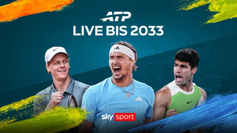Die ATP Tour bis 2033 live auf Sky Sport